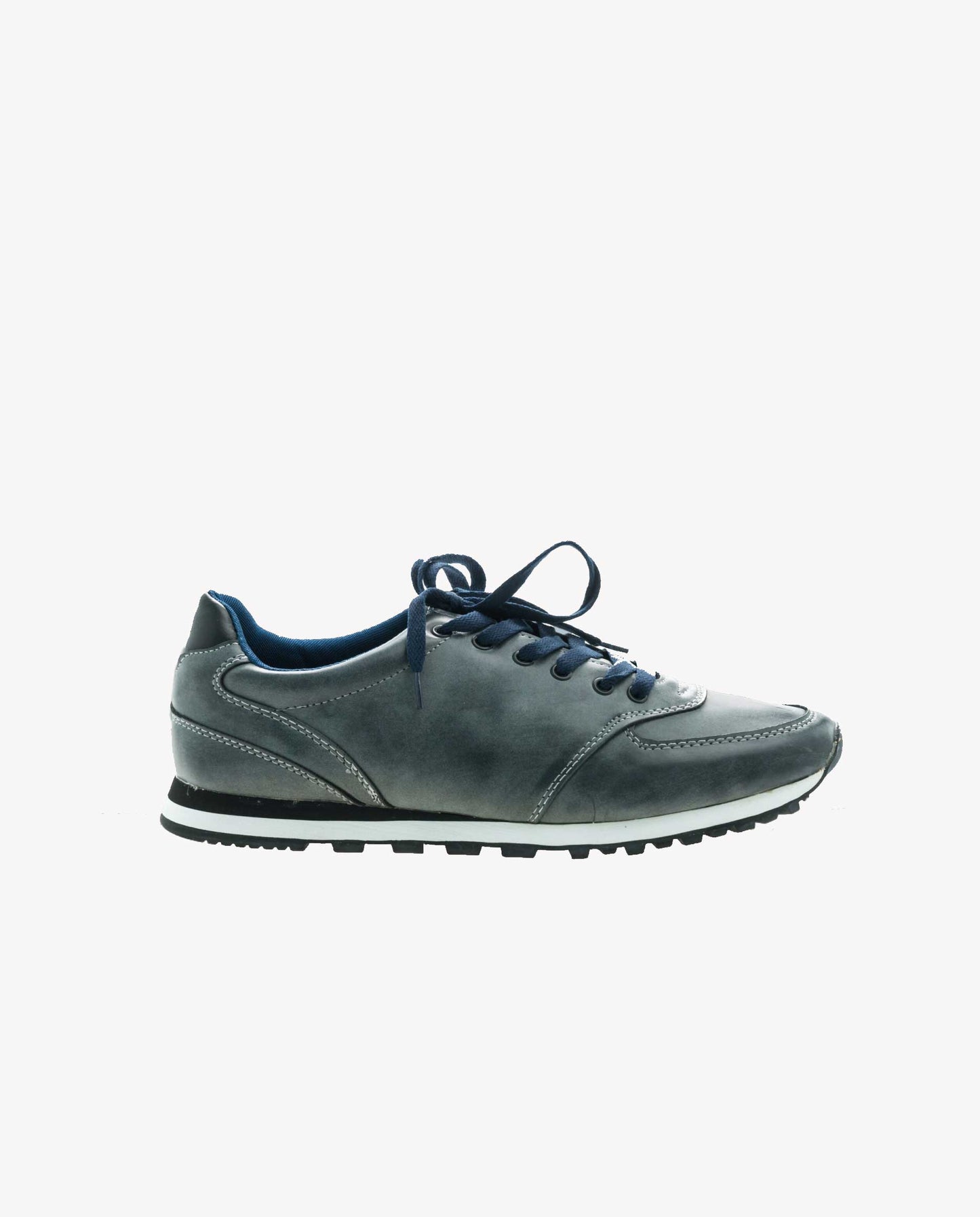 Classic Men Leather Casual Blue Shoes