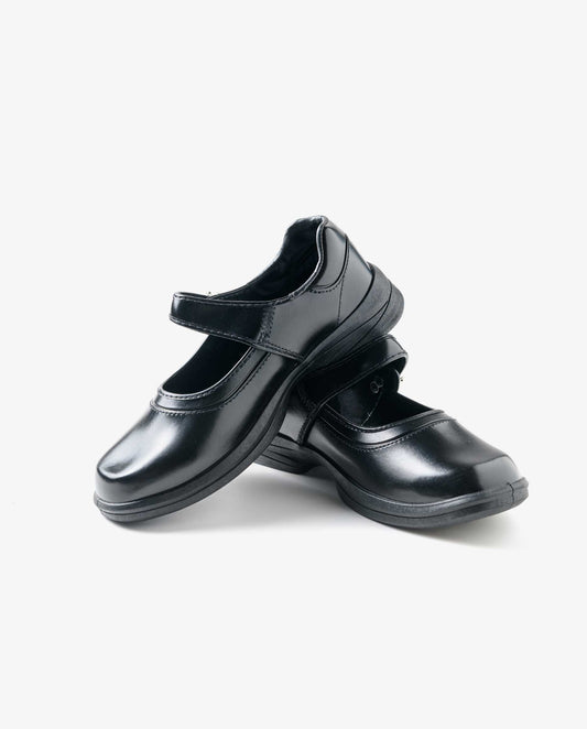 VelocityVogue Black Girl Student Shoes