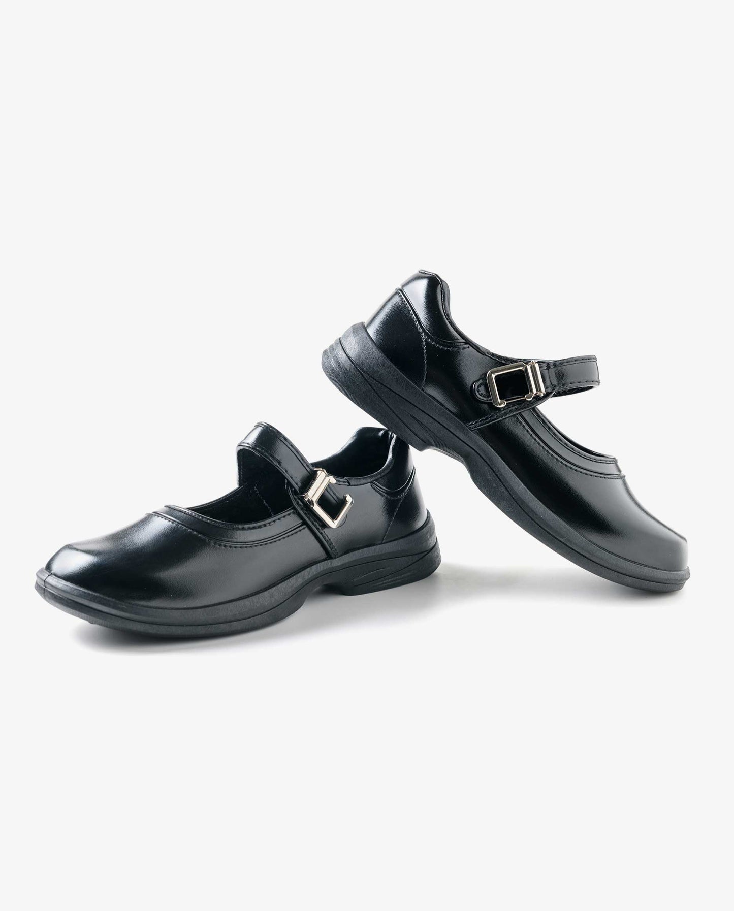 VelocityVogue Black Girl Student Shoes