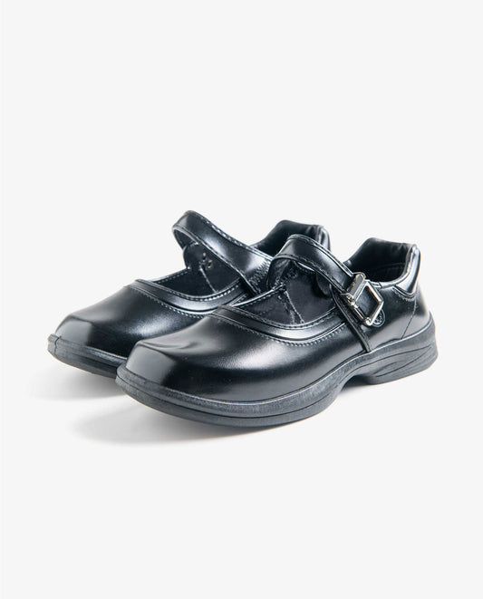 VelocityVogue Black Girl Student Shoes